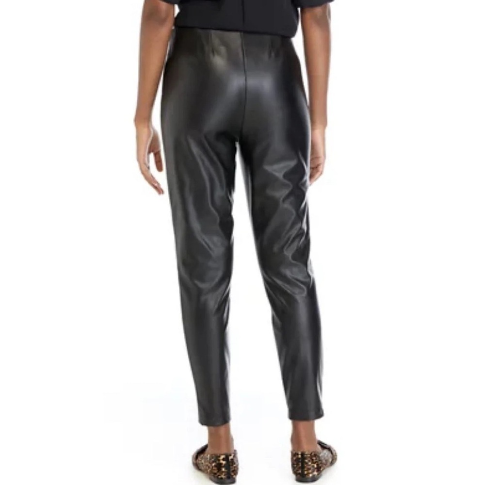 HM High-Waist Black Faux Leather Pants - Women BNWT